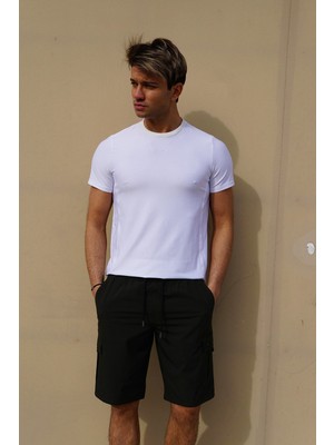 C&city Erkek Likralı Deniz Şort C1444 Haki