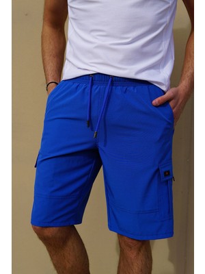 C&city Erkek Likralı Deniz Şort C1444 Saks