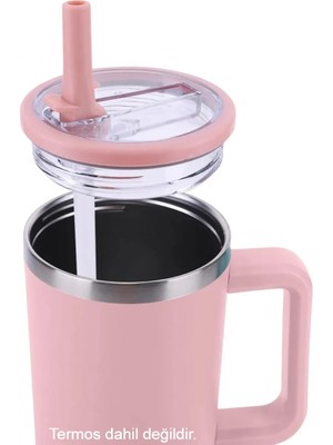 Stanley Quencher 40 Oz Pipetli Termos Sızdırmaz Kapak Sızdımaz Seti