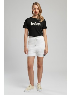 Julye Kadın Örme Şort Ekru Ekru