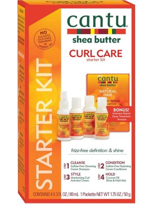 Cantu Kıvırcık, Dalgalı Saçlar için Başlangıç Küresel Bakım Seti