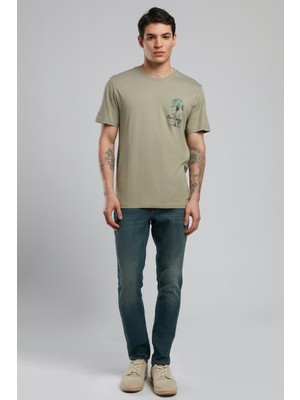 Jack Normal Bel Dar Kesim Dar Paça Yeşil Erkek Jean Pantolon