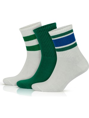 Pamuklu Renkli Kolej Çorabı