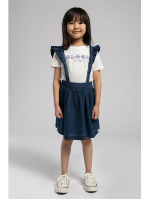Salisbury Kiz Çocuk %100 Pamuk Jean Elbise Denim