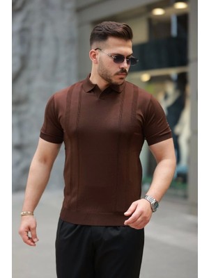 Defy Moda Erkek Hemşire Yaka Kısa Kollu Tişört