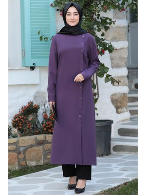 Esilanur Rümeysa Tesettür Takım Mor