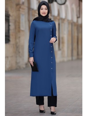 Esilanur Rümeysa Tesettür Takım Indigo