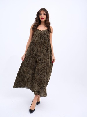 Janes 6250 Elbise-Siyah Haki