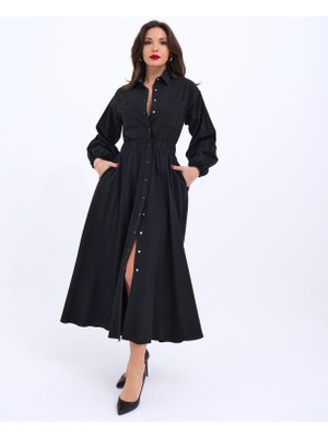 Janes 5903 Elbise-Siyah