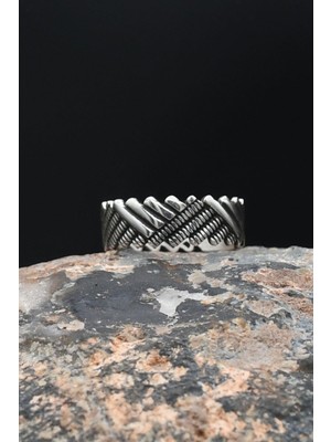 925 Ayar Gümüş Erkek Alyans Yüzük 901897