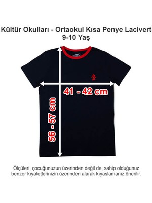Kültür Okulları-Kültür 2000 Koleji Ortaokul Kısa Penye Lacivert 9-10 Yaş