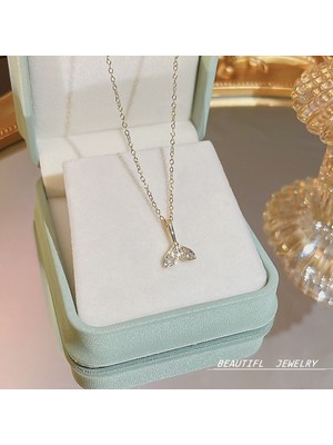 Mlhbcy Bayan Titanyum Çelik Kolye Kolye Zinciri Mücevherat (Yurt Dışından)