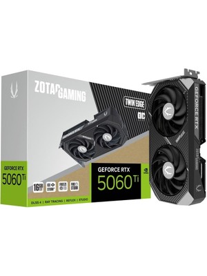 Zotac Geforce Rtx 5060 Tı Gamıng Twın Edge Oc 16GB Gddr7 128BIT Dlss 4 Ekran Kartı