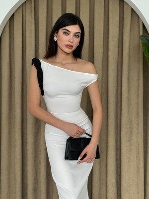 Janes Jovani Omuz Detaylı Elbise