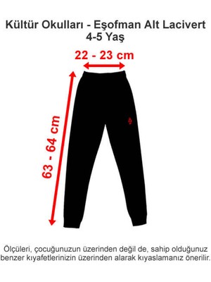 Kültür 2000 Koleji Eşofman Alt Lacivert 4-5 Yaş