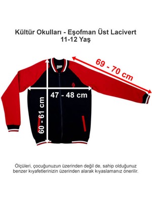 Kültür 2000 Koleji Eşofman Üst Lacivert 11-12 Yaş