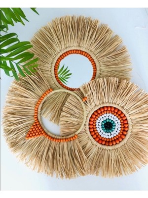 Elite Rafya Ayna Boncuklu 3lü Set 40 cm 1 Adet