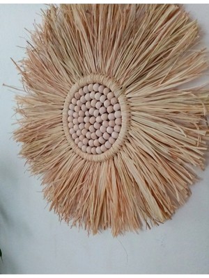 Elite Rafya Boncuklu Duvar Aksesuar Süsü 1 Adet