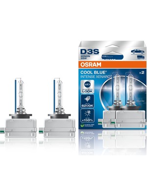 Osram D3S Cool Blue Intense Xenarc 6200K Beyaz Işık (Takım-2 Ad.)