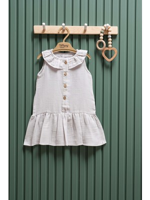 Kız Bebek Müslin Elbise – 6 Ay - 3 Yaş | %100 Pamuk