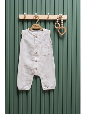 Müslin Uzun Atlet Tulum – 3-24 Ay | %100 Pamuk Bebek Yazlık Tulum