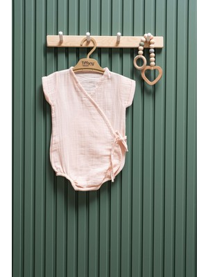 Unisex Müslin Kruvaze Badi – 0-12 Ay | %100 Pamuk