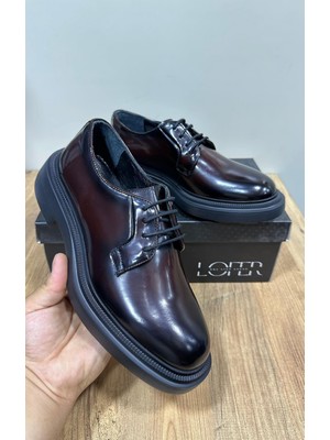 LFR-F108 Acma Merdane Ayakkabı Bordo