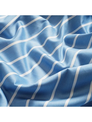 Zsa Zsa Zsu Solıd Mavi Kıng Sıze Pamuk Saten Nevresim Seti