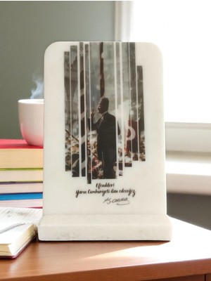 Mermer Masaüstü Atatürk Portresi