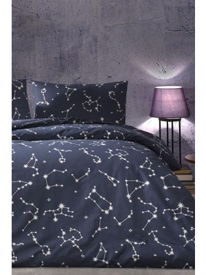 Elite Ranforce Genç Modası Tek Kişilik Nevresim Takımı Lonny Lacivert 1 Adet