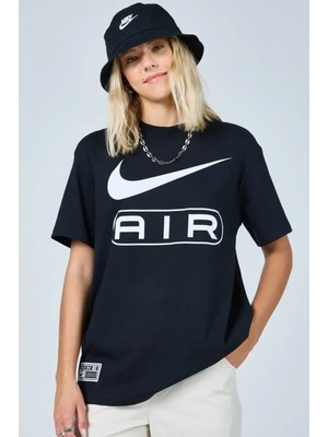 Nike Tee Air Bf SP24 Kadın Siyah Bol Kesim Tişört