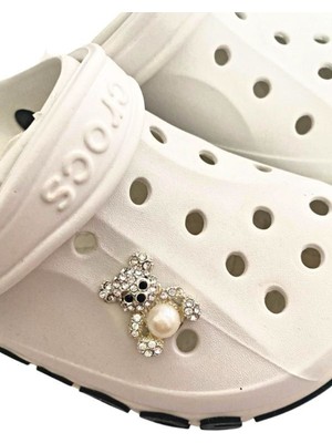 Josellini Elite Ayıcık Jibbitz 1 Adet Düz Desenli Terlik Süsü Çocuklar İçin Özel Tasarım