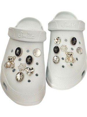 Josellini Elite Crocs Süsü 14'lü 1 Adet Düz Desenli Çocuklar İçin Şık Hediyelik Ürün Türkiye Menşeli