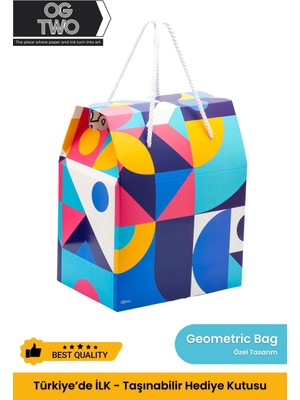 OGTWO Premium Konsept Tasarım Hediye Kutusu & Çanta Boş Karton Hediye Paketi Hediyelik Kutu - 24x14x20cm