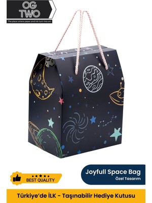 OGTWO Premium Konsept Tasarım Hediye Kutusu & Çanta Boş Karton Hediye Paketi Hediyelik Kutu - 24x14x20cm