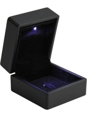 Nutly Accessories LED Işıklı Yüzük Kutusu Hediye Sevgililer Günü 1 Adet Düz Desen Çocuklar İçin