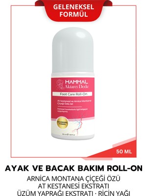 Hammal Aktarcı Dede At Kestanesi Ve Arnica Özlü Bitkisel Jel 50 ml Ayak Ve Bacak Bakım Roll On Doğal İçerikli