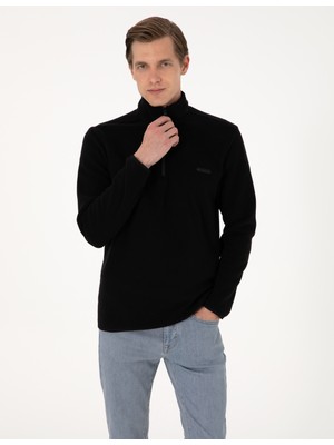 Pierre Cardin Erkek Siyah Regular Fit Sweatshirt 50314056-VR046