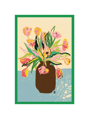 Çiçek Temalı Kartpostal ve Hediye Not Kartı – 10x15 cm 