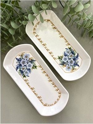 Yediveren Çiçeği 2’li Oval Kahvaltı Tabağı