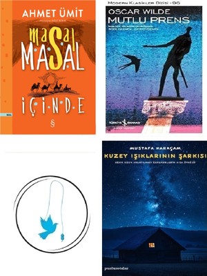 Masal Masal Içinde - Ahmet Ümit + Mutlu Prens + Kuzey Işıklarının Şarkısı + Uçan Kuş Ayraç (Bu Set Yeni ve Eski Kitaplardan Oluşmaktadır)