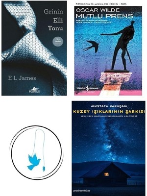 Grinin Elli Tonu - E. L. James + Mutlu Prens + Kuzey Işıklarının Şarkısı + Uçan Kuş Ayraç (Bu Set Yeni ve Eski Kitaplardan Oluşmaktadır)