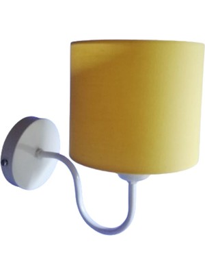 Beyaz Metal Iskelet Duvar Aplik.başlık  Çap: 15 cm