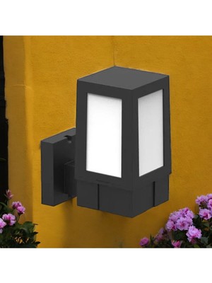 Elektrikle Çalışır, E27 Duy Modern Tasarım Bahçe Duvar Apliği, Duvar Armatürü, Balkon, Teras Apliği