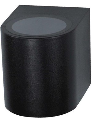 GU10 Duylu Tek Yönlü Silindir Antrasit Bahçe Aplik