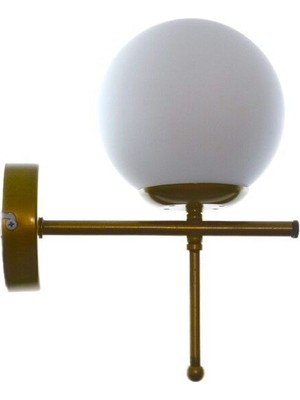 Çello Aplik Modern Tasarım Eskitme Renk Beyaz Camlı Cafe - Mutfak – Yatak Odası – Hol Duvar Aplik