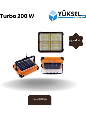 200 W Solar LED Projektör