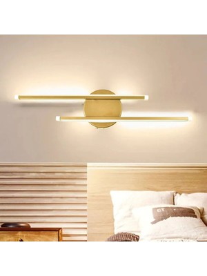 Dilek Modern Tasarım Eskitme Renk Gün Işığı Ledli Banyo - Mutfak - Salon Ledli Duvar 2 Li Aplik