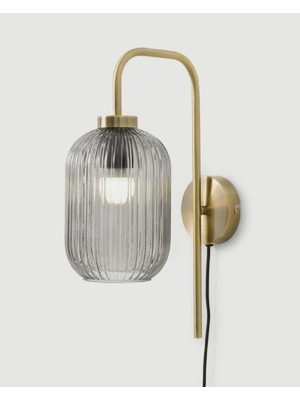Mylights Retro Bal Camlı Rustik Vintage Aplik Kablolu Anahtarlı Aplik