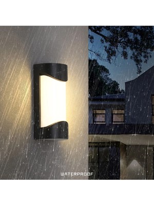 24 Watt Gün Işığı Ledli Iç ve Dış Mekan Apliği, Banyo, Teras, Veranda, Balkon, Kamelya, Bahçe Apliğ